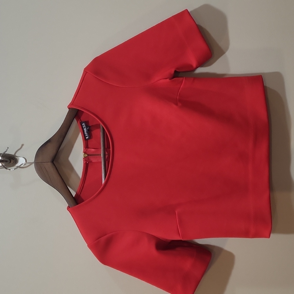 Express cropped suit top XS runs more like a S EUC